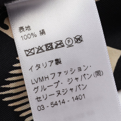 ラヴァリエール シルクツイル リボン スカーフ シルク ブラック イエロー マルチカラー セリーヌ