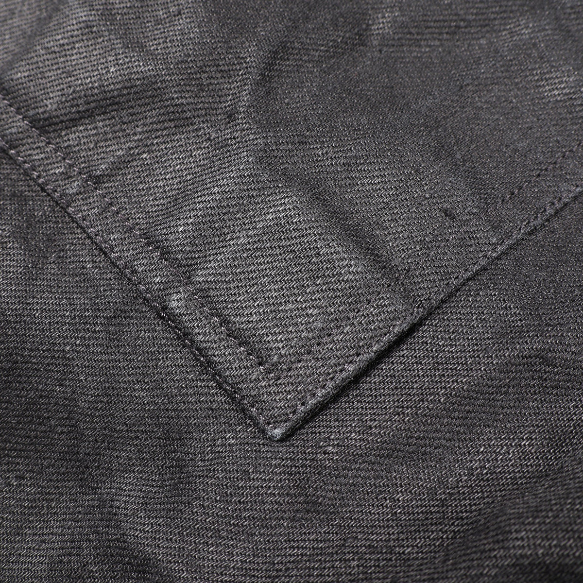 DRAWSTRING SLIM LONG イージーパンツ リネン ブラック リックオウエンス
