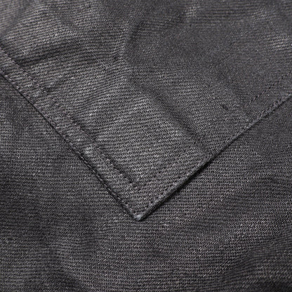 DRAWSTRING SLIM LONG イージーパンツ リネン ブラック リックオウエンス