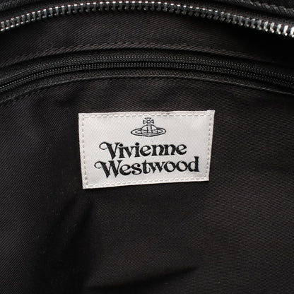 SHOPPER オーブ ハンドバッグ トートバッグ レザー ブラック ヴィヴィアンウエストウッド