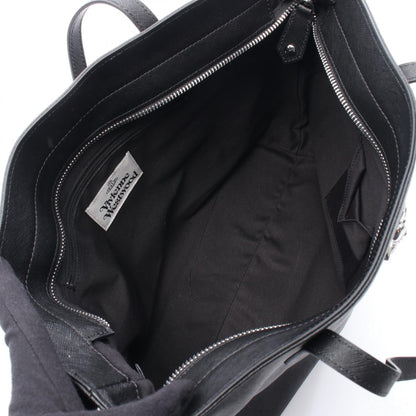 SHOPPER オーブ ハンドバッグ トートバッグ レザー ブラック ヴィヴィアンウエストウッド
