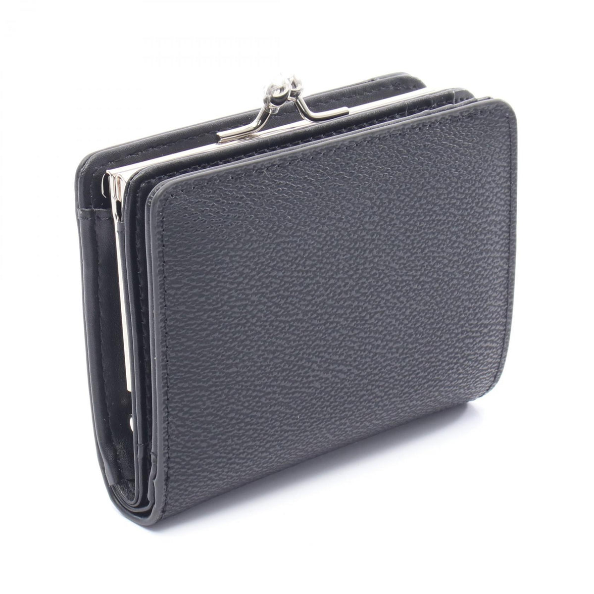 ANNIE WALLET WITH COIN POCKET がま口 二つ折り財布 その他 フェイクレザー ブラック ヴィヴィアンウエストウッド