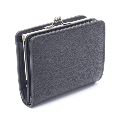 ANNIE WALLET WITH COIN POCKET がま口 二つ折り財布 その他 フェイクレザー ブラック ヴィヴィアンウエストウッド