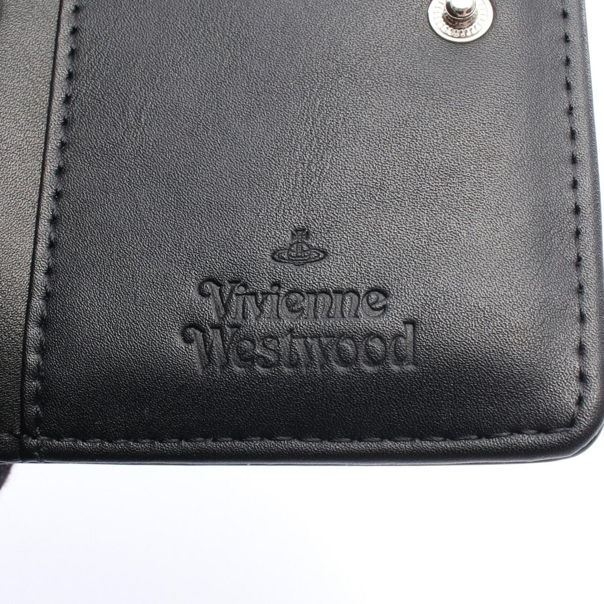 ANNIE WALLET WITH COIN POCKET がま口 二つ折り財布 その他 フェイクレザー ブラック ヴィヴィアンウエストウッド