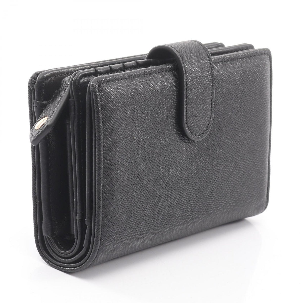 ZIP CARD WALLET オーブ 二つ折り財布 レザー ブラック ヴィヴィアンウエストウッド