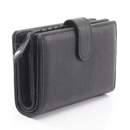 ZIP CARD WALLET オーブ 二つ折り財布 レザー ブラック ヴィヴィアンウエストウッド