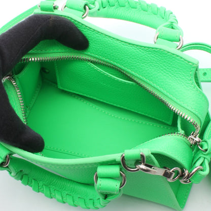 ネオ クラシック ナノ 2WAY ハンドバッグ レザー グリーン バレンシアガ バッグ BALENCIAGA