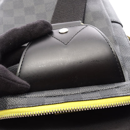 アヴェニュー スリングバッグ ダミエグラフィット ボディバッグ PVC レザー ブラック ルイヴィトン バッグ LOUIS VUITTON