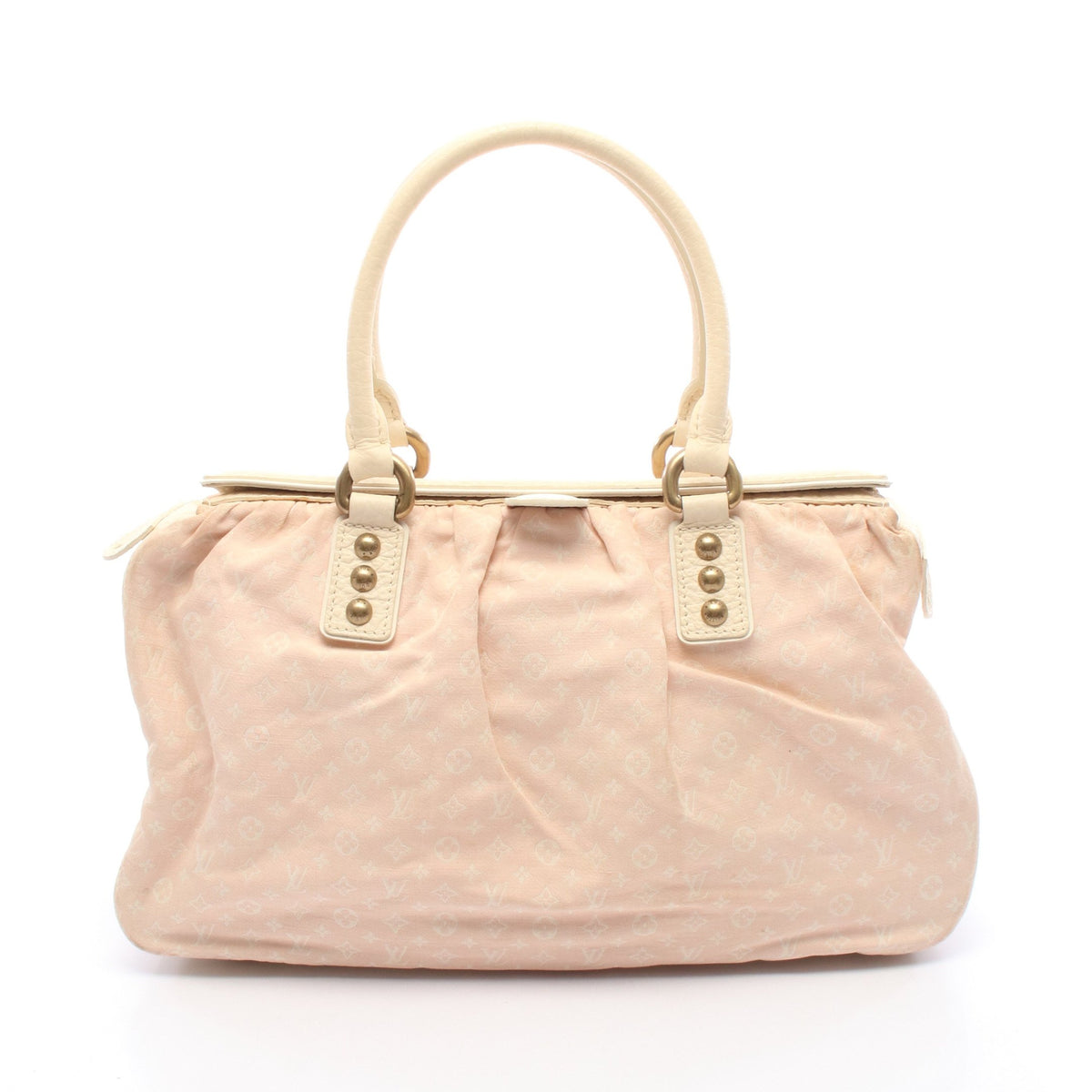 トラペーズGM モノグラムミニラン ローズ ショルダーバッグ キャンバス レザー ライトピンク アイボリー ルイヴィトン バッグ LOUIS VUITTON