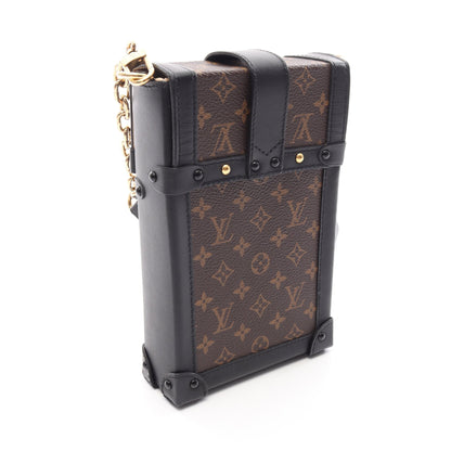ポシェット トランクヴェルティカル モノグラム ショルダーバッグ PVC レザー ブラウン ブラック ルイヴィトン バッグ LOUIS VUITTON