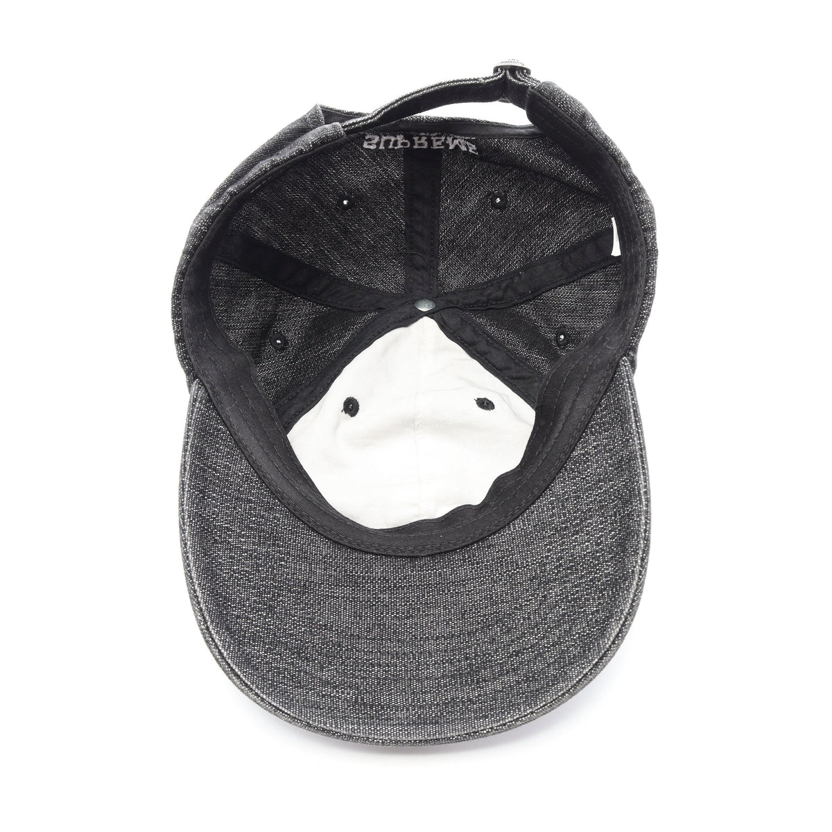 Cordura Denim S Logo 6-Panel キャップ コットン ブラック シュプリーム