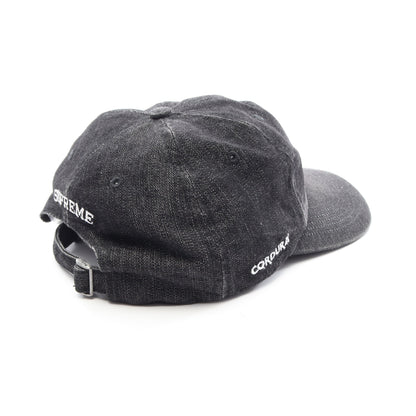Cordura Denim S Logo 6-Panel キャップ コットン ブラック シュプリーム