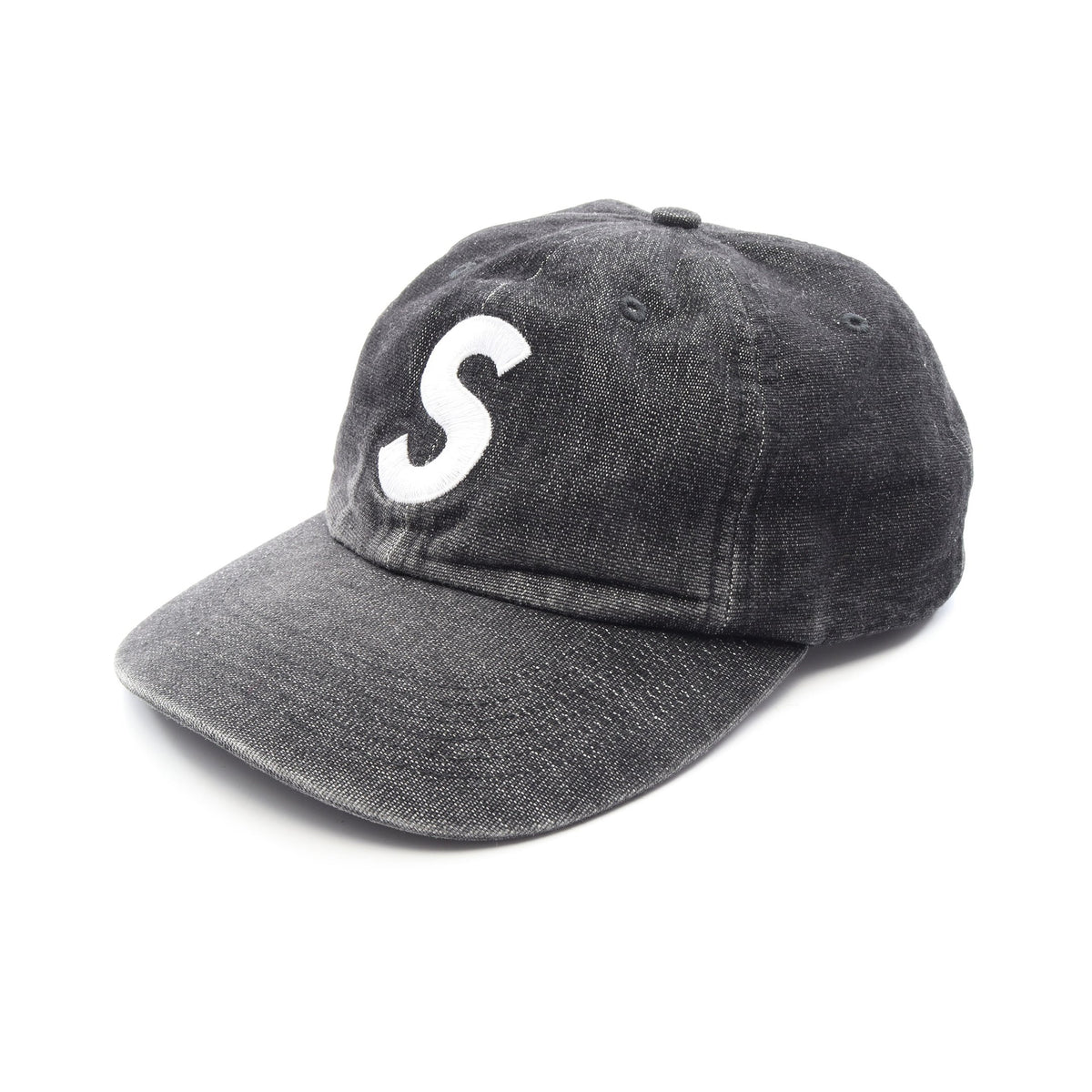 Cordura Denim S Logo 6-Panel キャップ コットン ブラック シュプリーム