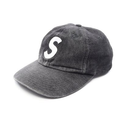 Cordura Denim S Logo 6-Panel キャップ コットン ブラック シュプリーム