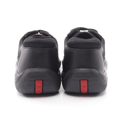 Americas Cup ローカットスニーカー ファブリック レザー ブラック プラダスポーツ リネアロッサ シューズ PRADA SPORT LINEA ROSSA