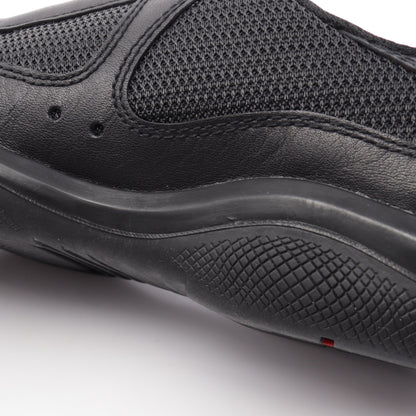 Americas Cup ローカットスニーカー ファブリック レザー ブラック プラダスポーツ リネアロッサ シューズ PRADA SPORT LINEA ROSSA