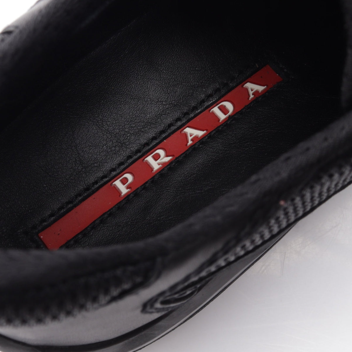 Americas Cup ローカットスニーカー ファブリック レザー ブラック プラダスポーツ リネアロッサ シューズ PRADA SPORT LINEA ROSSA