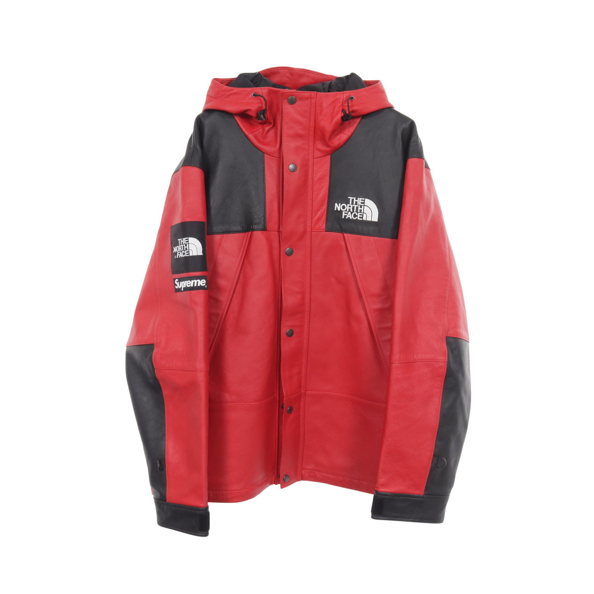 Supreme × THE NORTHFACE マウンテンパーカー レザージャケット レザー レッド ブラック シュプリーム