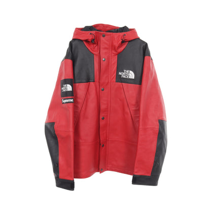 Supreme × THE NORTHFACE マウンテンパーカー レザージャケット レザー レッド ブラック シュプリーム