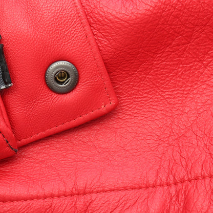 Supreme × THE NORTHFACE マウンテンパーカー レザージャケット レザー レッド ブラック シュプリーム