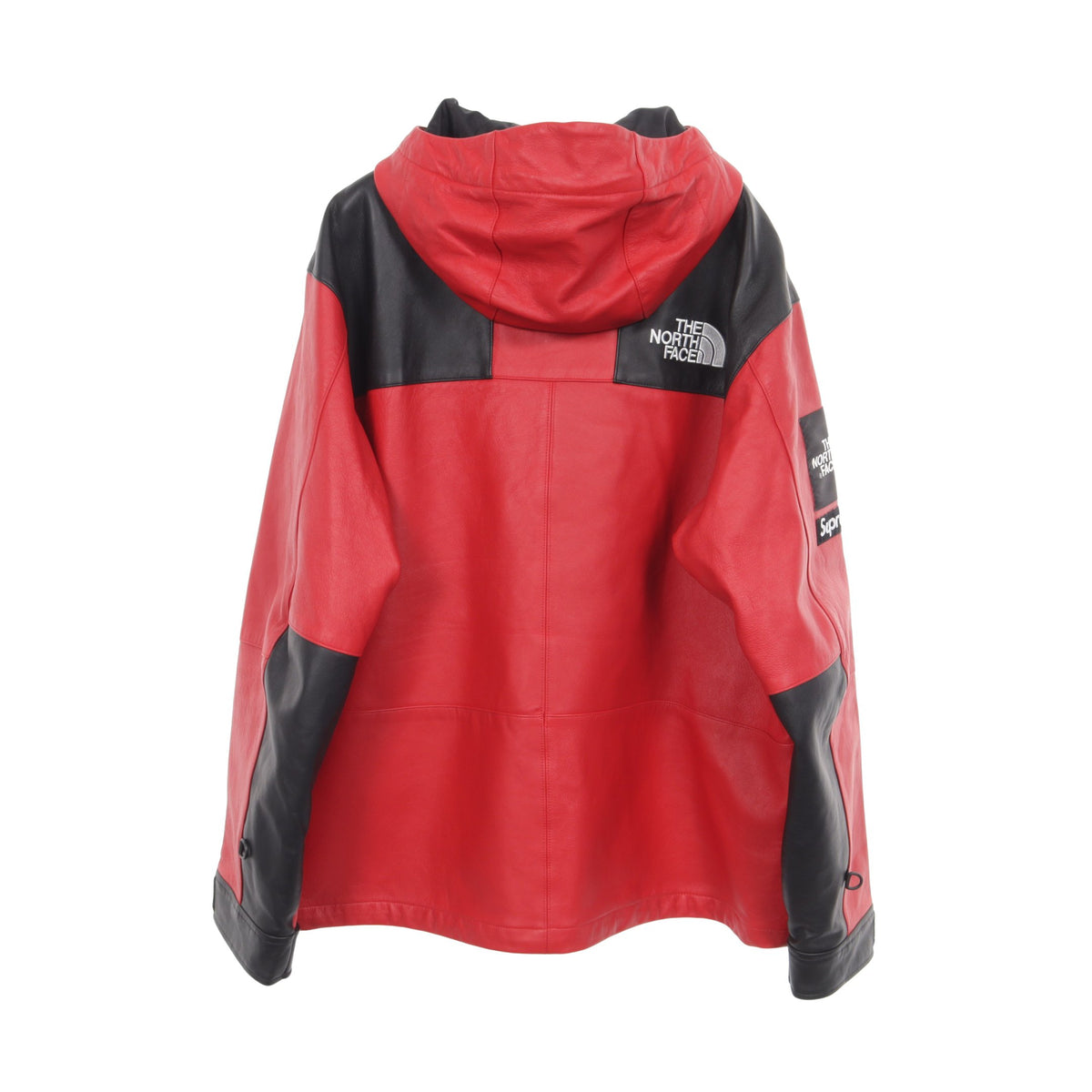 Supreme × THE NORTHFACE マウンテンパーカー レザージャケット レザー レッド ブラック シュプリーム