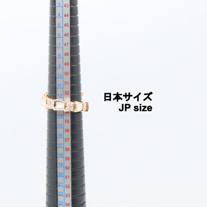 セルペンティ XL マザーオブパール ダイヤ リング リング 指輪 K18PG ダイヤモンド マザーオブパール ピンクゴールド クリア ホワイト ブルガリ