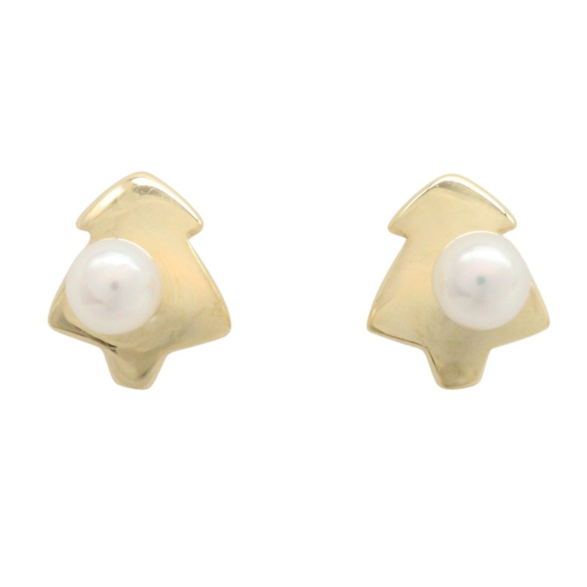パール ピアス ピアス K18YG パール イエローゴールド ホワイト ミキモト