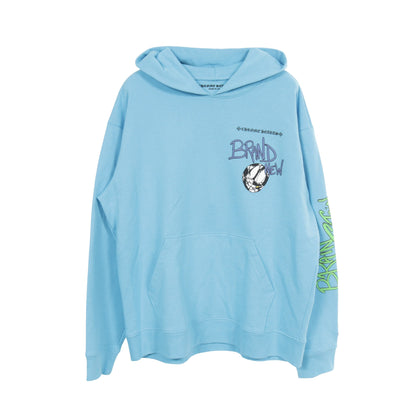 CHROME HEARTS × MATTY BOY BRAIN NEW PULLOVER HOODIE プルオーバーパーカー コットン ライトブルー クロムハーツ
