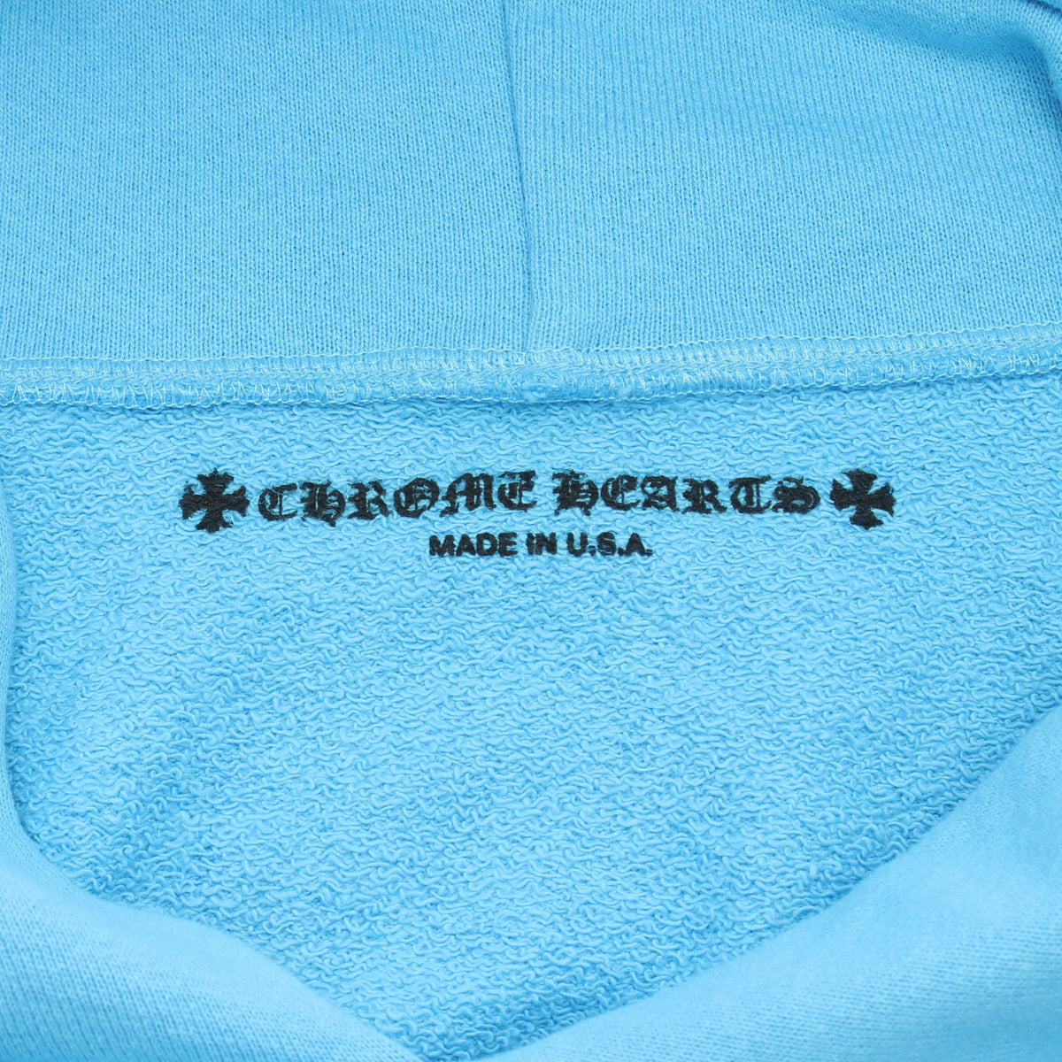 CHROME HEARTS × MATTY BOY BRAIN NEW PULLOVER HOODIE プルオーバーパーカー コットン ライトブルー クロムハーツ