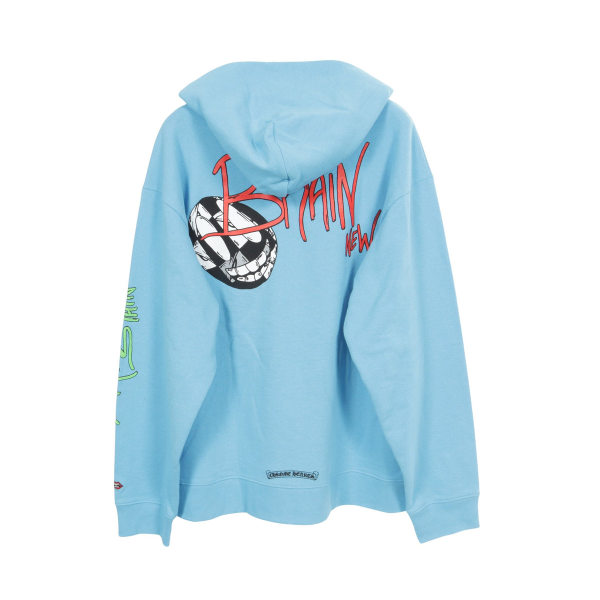 CHROME HEARTS × MATTY BOY BRAIN NEW PULLOVER HOODIE プルオーバーパーカー コットン ライトブルー クロムハーツ