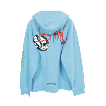 CHROME HEARTS × MATTY BOY BRAIN NEW PULLOVER HOODIE プルオーバーパーカー コットン ライトブルー クロムハーツ