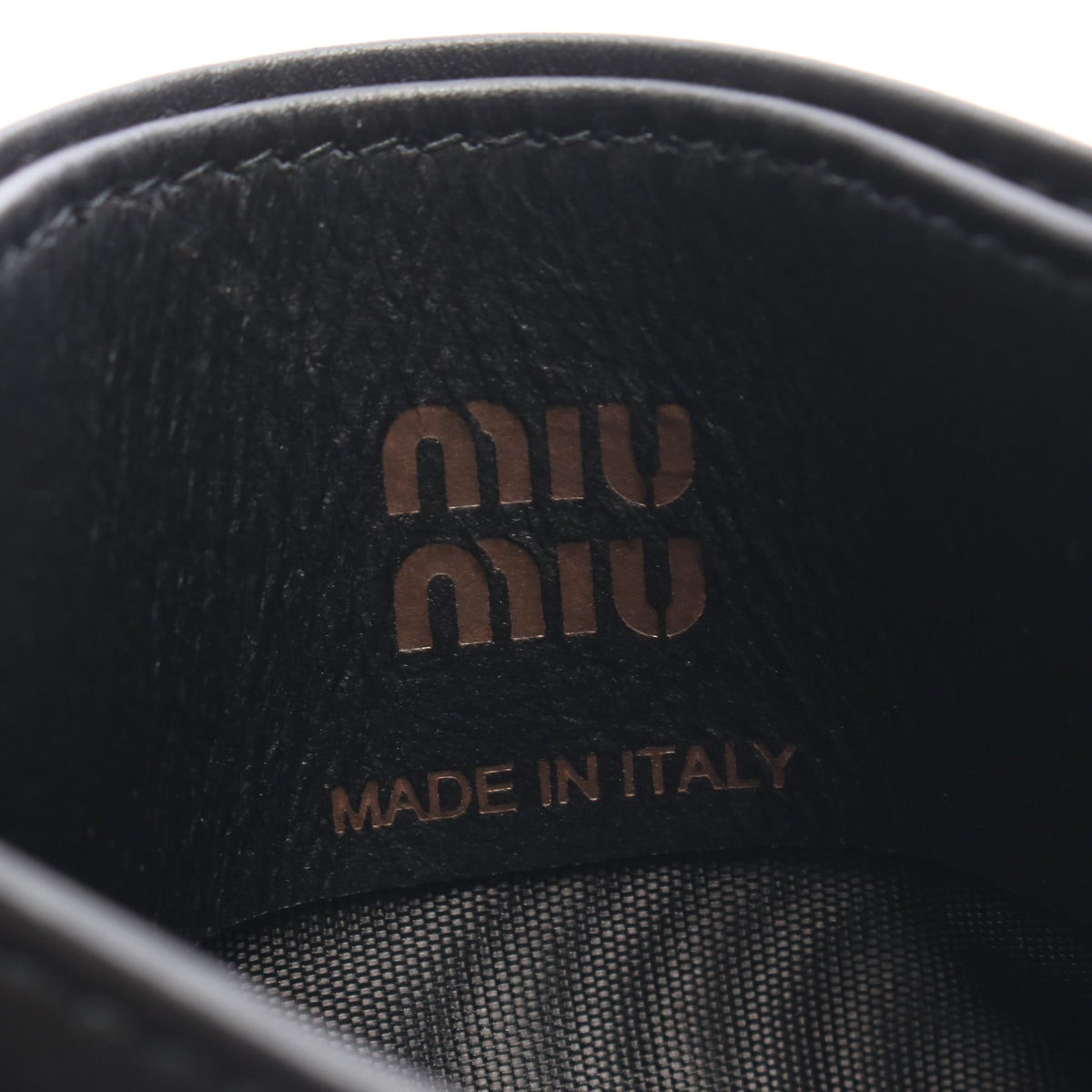 MATELASSE マテラッセ カードケース レザー ブラック ブラウン ミュウミュウ 財布・小物 miu miu