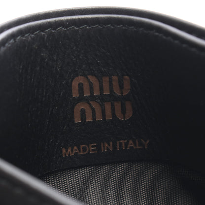 MATELASSE マテラッセ カードケース レザー ブラック ブラウン ミュウミュウ 財布・小物 miu miu