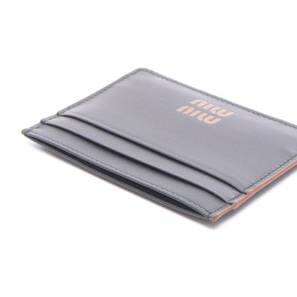 MATELASSE マテラッセ カードケース レザー ブラック ブラウン ミュウミュウ 財布・小物 miu miu