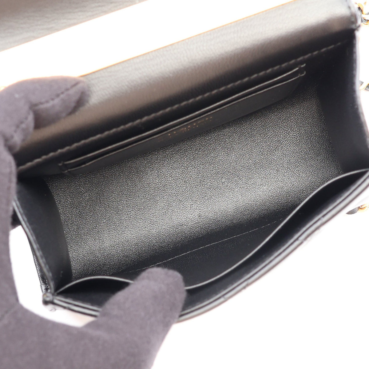 マトラッセ 2WAY チェーンショルダーバッグ ラムスキン ブラック ゴールド金具 シャネル