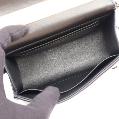 マトラッセ 2WAY チェーンショルダーバッグ ラムスキン ブラック ゴールド金具 シャネル