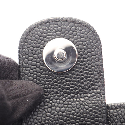 マトラッセ チェーンショルダーバッグ チェーントートバッグ キャビアスキン ブラック シルバー金具 シャネル バッグ CHANEL