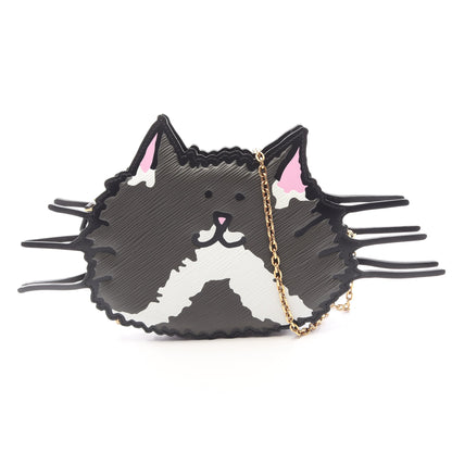 キャットフェイス エピ チェーンショルダーバッグ レザー PVC ブラック マルチカラー ルイヴィトン