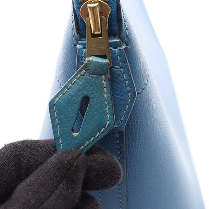 ボリード35 ハンドバッグ クシュベル ブルー ゴールド金具 □C刻印 エルメス