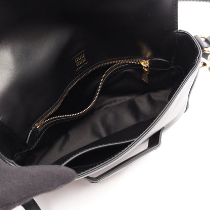 CRM FINE CALF ペニー 2WAY ハンドバッグ レザー ブラック ミュウミュウ