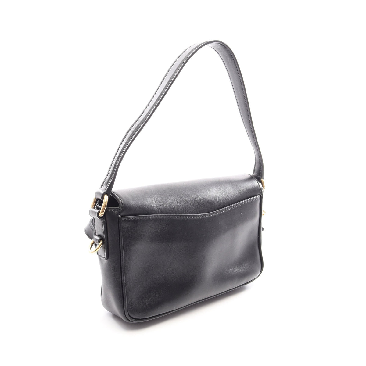 CRM FINE CALF ペニー 2WAY ハンドバッグ レザー ブラック ミュウミュウ