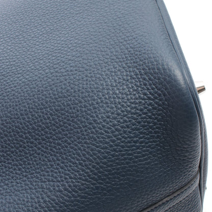 ピコタンロックMM ブルーサフィール ハンドバッグ トリヨンクレマンス ネイビー シルバー金具 B刻印 エルメス