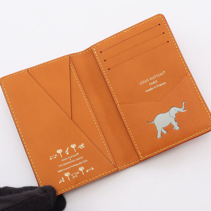 オーガナイザー ドゥ ポッシュ LV × ザダージリンリミテッド タン カードケース レザー ベージュ ルイヴィトン
