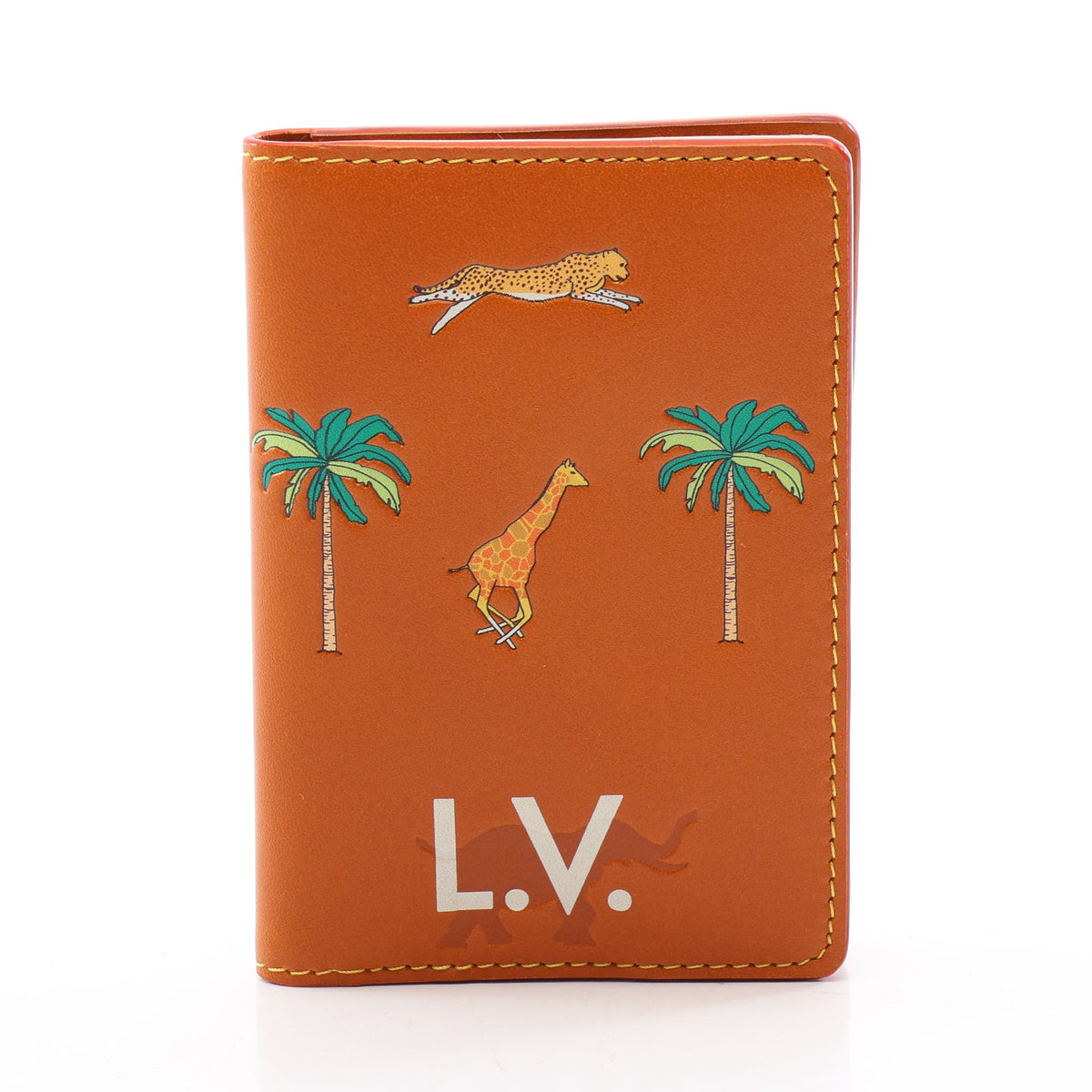オーガナイザー ドゥ ポッシュ LV × ザダージリンリミテッド タン カードケース レザー ベージュ ルイヴィトン