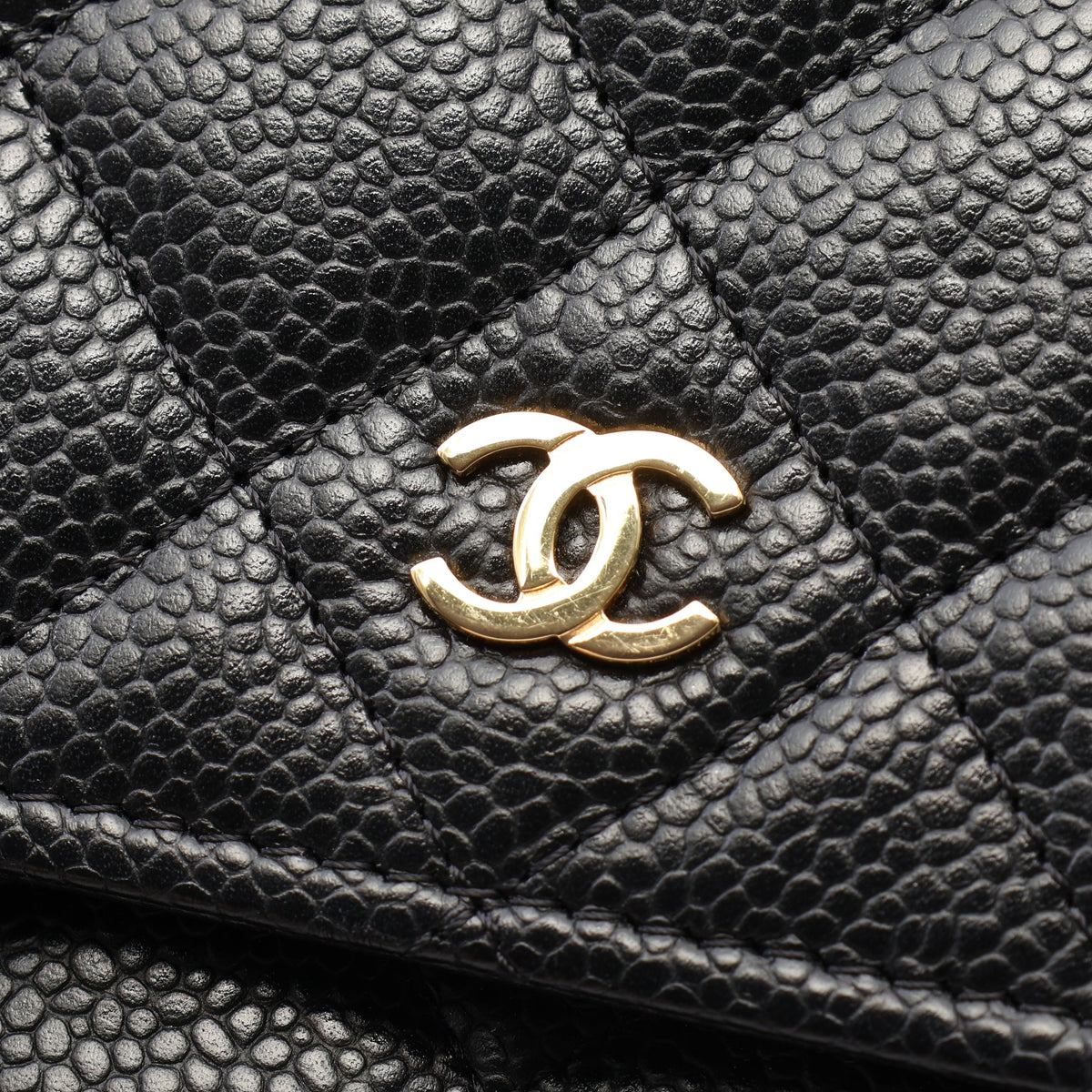 マトラッセ チェーンウォレット キャビアスキン ブラック ゴールド金具 シャネル バッグ CHANEL