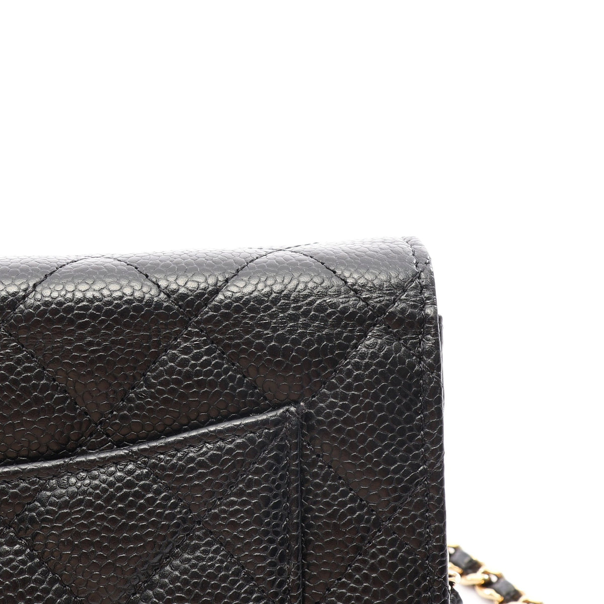 マトラッセ チェーンウォレット キャビアスキン ブラック ゴールド金具 シャネル バッグ CHANEL