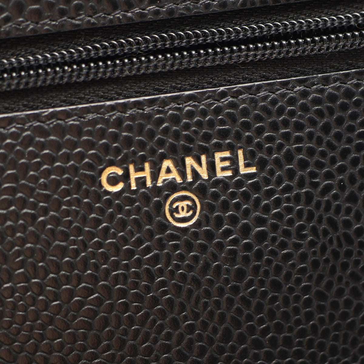 マトラッセ チェーンウォレット キャビアスキン ブラック ゴールド金具 シャネル バッグ CHANEL