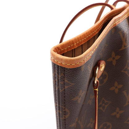 ネヴァーフルMM モノグラム ショルダーバッグ トートバッグ PVC レザー ブラウン ルイヴィトン バッグ LOUIS VUITTON