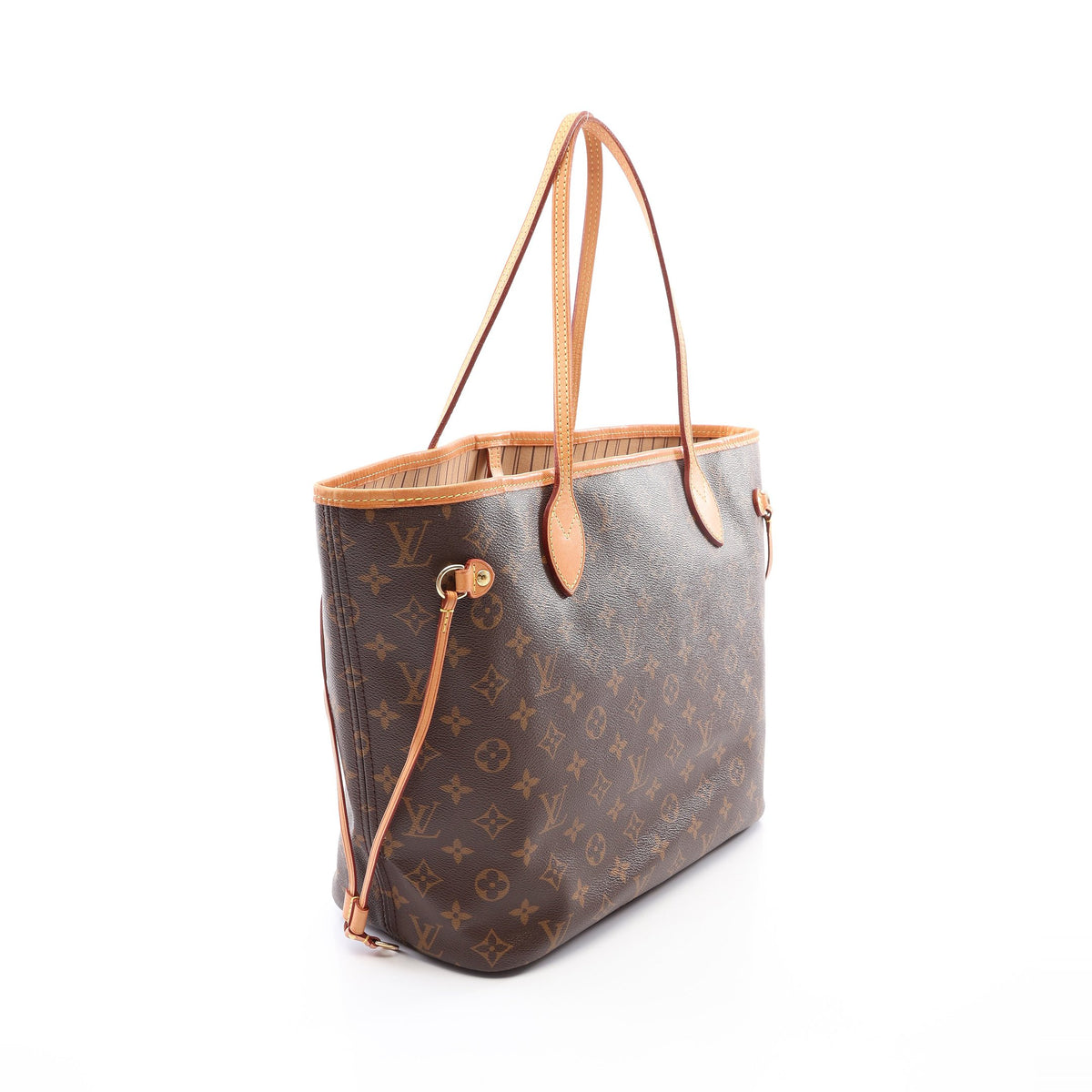 ネヴァーフルMM モノグラム ショルダーバッグ トートバッグ PVC レザー ブラウン ルイヴィトン バッグ LOUIS VUITTON