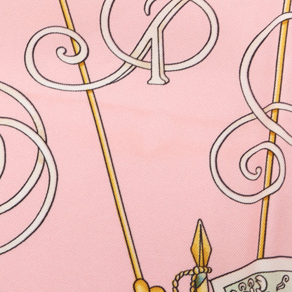 カレ90 VOILES DE LUMIERE スカーフ シルク ピンク マルチカラー エルメス